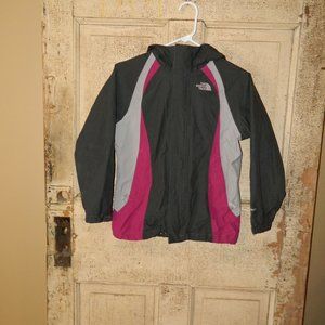 The North Face Hyvent Hood Jacket Girls Size M 10/12  (C18)